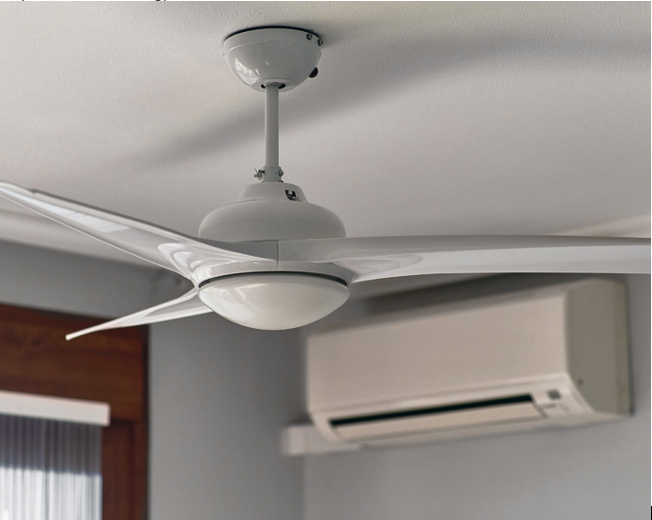 During the winter months, it is recommended to set your ceiling fans on low and spin counter clockwise, forcing warmer air downwards. In the warmer months, adjust your fans to spin clockwise. 